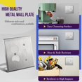 thumbnail image 4 of ENERLITES Combination Toggle Light Switch and Duplex Receptacle Outlet Metal Midway Size Wall Plate, 4 of 7