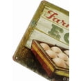 thumbnail image 2 of Farm Fresh Eggs Metal Tin Sign Decor Art Chicken Coop Kitchen Cottage Farm 12 x 8, 2 of 3