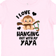 thumbnail image 4 of Inktastic Monkey I Love Hanging out with My Yaya Boys or Girls Toddler T-Shirt, 4 of 5
