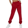 thumbnail image 6 of Sakmal Fleece Lined Sweatpants for Women Love Drawstring Valentines Joggers Pants Workout Heart Print Red Spring Jogger Pants for Women XL, 6 of 9