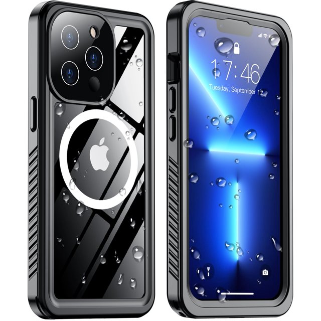 Funda magnética Temdan impermeable con pantalla para iPhone 13 Pro Max