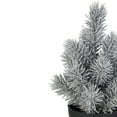 thumbnail image 2 of Northlight 8.5" Silver Potted Glittered Artificial Mini Pine Christmas Tree - Unlit, 2 of 3