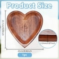 thumbnail image 3 of Heart Prayer Bowl Wooden Prayer Bowl with Christian Gifts for Women Heart Curved Shaped Decorative Bowl Resin Prayer Dough Bowl for Home Party Wedding Decoration 9.09"x8.66"x0.87", 3 of 5