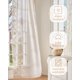 thumbnail image 4 of Cortinas Jinchan Belrose de lino transparente, 213 cm de longitud, 2 paneles, 4 of 7