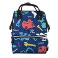 thumbnail image 1 of Disketp Colorful Excavator Mochila de Pañales de Gran Capacidad con Múltiples Bolsillos, Mochila de Viaje Multifuncional para Bebé, Unisex, Moderna y Resistente, 1 of 6