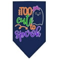 thumbnail image 3 of Halloween Pet and Dog Bandana Screen Printed, "Too Cute To Spook - Girly Ghost", 3 of 10