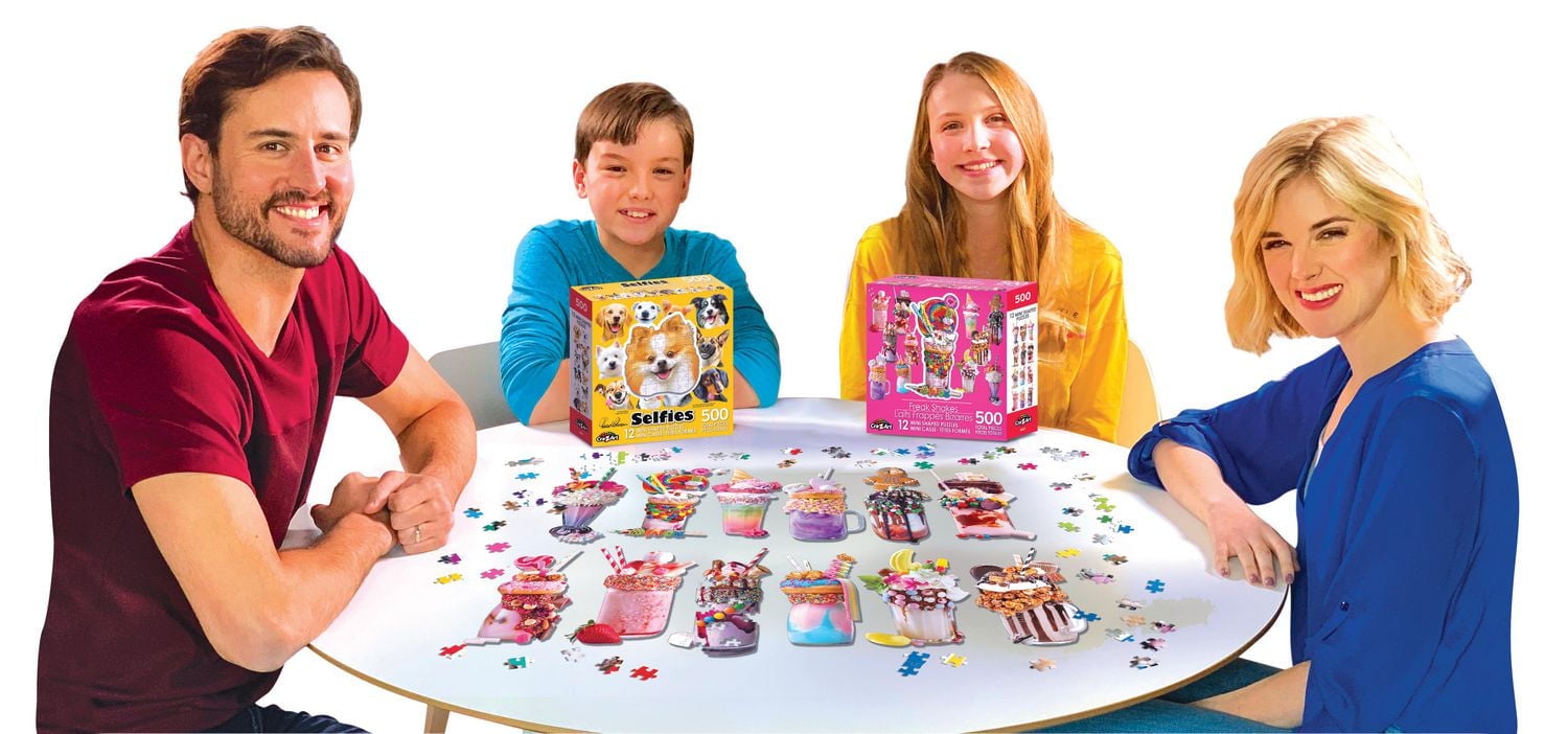 Cra-Z-Art 12 Mini Casse-Têtes en formés des Laits Frappés Bizarres - 500pcs totales