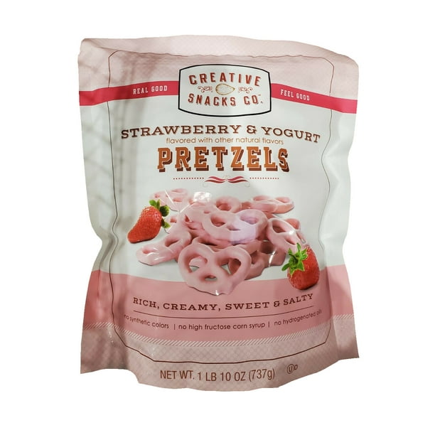 Creative Snacks Co Strawberry & Yogurt Pretzels, 26 Ounce - Walmart.com