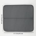 thumbnail image 2 of HYG Microfiber Dish Drying Mat Absorbent Dishes Drainer Mats for Kitchen Counter Dish Rack Mat Dish Drying PaKitchen Counter Mat for Dishes Pots Utensils,1 PC Gray,15*18 inch, 2 of 6