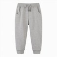 thumbnail image 4 of TOWED22 Toddler Boys Girls Sweatpants Toddler Boys Kids Joggers Pants with Pocket Drawstring Athletic Clothes,Light Gray,4-5 Y, 4 of 4