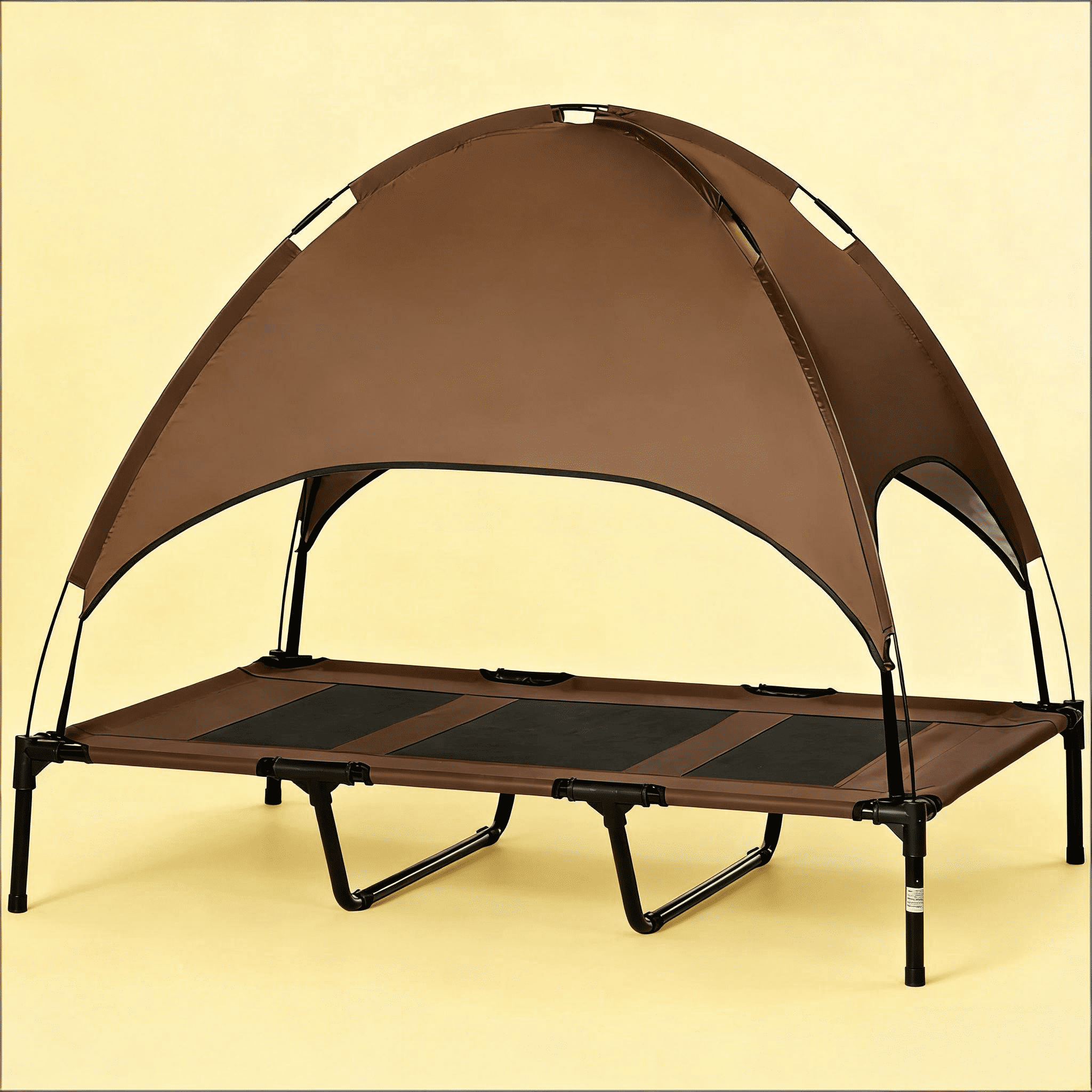 Orthopedic Dog Bed, Portable Pet Bed,Elevated Portable Dog Cot, Coffee Dog Bed,Mesh,Metal,Oxfabric,Polyester Cat Bed, Pet Supplies Pet Beds & Furniture