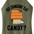 thumbnail image 3 of Peanuts - Say Candy Art - Juniors High Neck Tank Top, 3 of 6