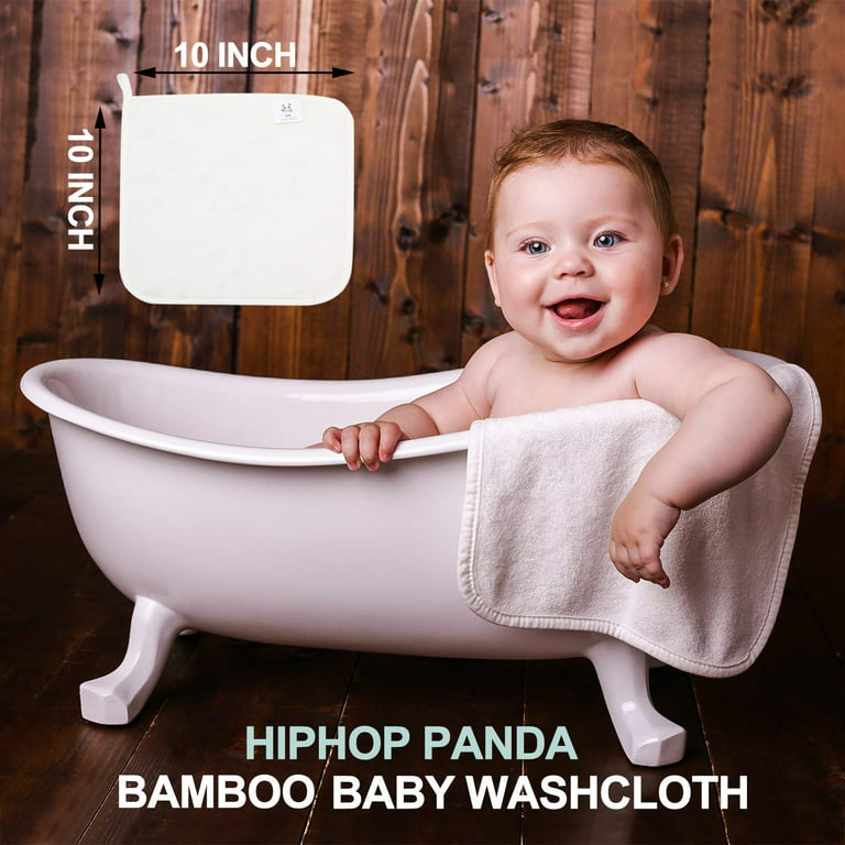Premium Baby Washcloths Extra Soft Baby Bath Towels (6-pack) Size