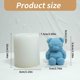 thumbnail image 3 of Bear Shaped Candle Silicone Molds for Candle Soap Table Ornaments Gypsum Decorations, Epoxy Resin Silicone Molds, 3 of 4