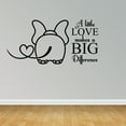 thumbnail image 1 of Wall Decal Quote A Little Love Makes A Big Difference Love Wall Stickers JR905, 1 of 5