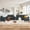 Dark Gray, variant on Soscana 2 Piece Living Room Furniture Set,Modern Linen Small L Shaped Couch Sectional Sofa with Storage Ottoman and Loveseat for Living Room, Office, Apartment
