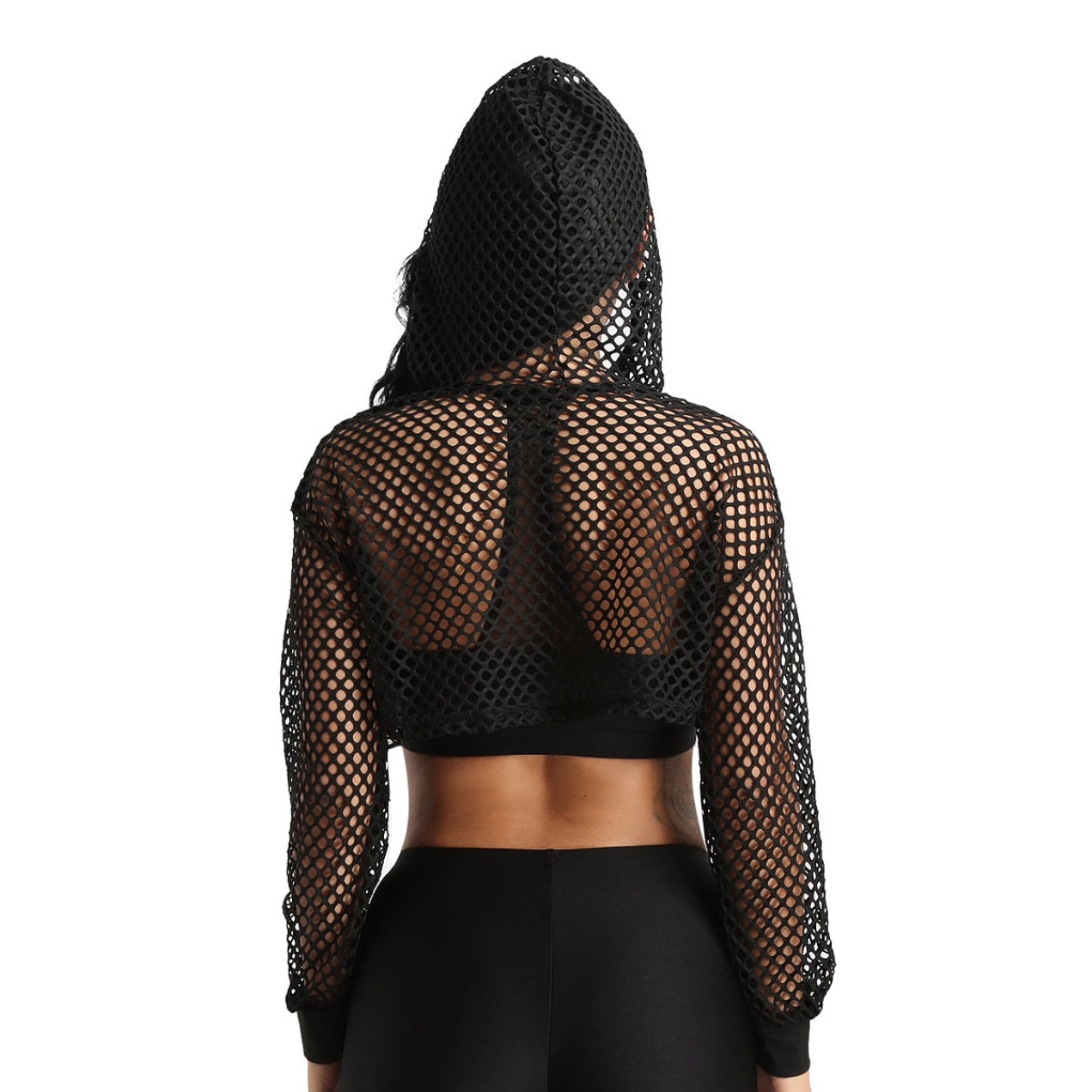 Fishnet hoodie women's sale