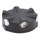thumbnail image 3 of Aplique de pared LED redondo de aluminio negro de 6 W, 6 LED, resistente al agua, luz cálida para patio, CA 85-265 V, 3 of 8