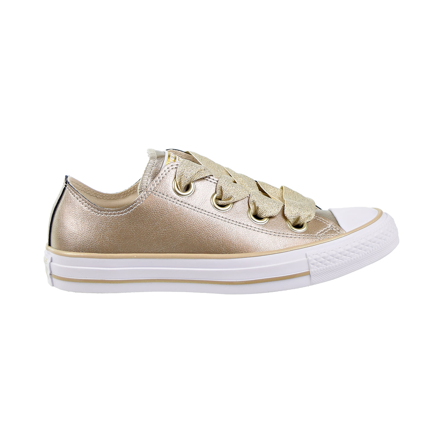 Converse Chuck Taylor All Star Big Eyelets OX Women's Shoes Metallic  Gold-White 561696c