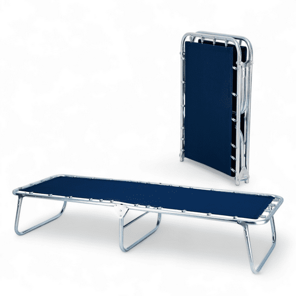 Catre Individual Plegable De Acero Reforzado Modelo Guevara