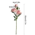 thumbnail image 2 of Hmgxay Simulated Rose, Vintage Faux Floral Arrangement for Home Décor, Artificial Silk Flower Bouquet, Realistic Charcoal Rose Decoration for Living Room and Dining Table, 2 of 6