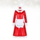thumbnail image 2 of EeaseMX 1 conjunto de disfraz navideño vintage de moda, vestido de manga larga para mujeres y niñas (talla única)., 2 of 7