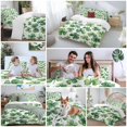 thumbnail image 5 of King 4 Piece Bedding Set St. Patrick's Day Shamrock Soft Breathable Duvet Cover and Pillowcase, Spring Ombre Green Leaves Duvet Cover Set Bed Sheets for Bedroom Dormitory Guest Room, 5 of 9