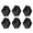 2 inch square 6 pack, variant on 6Pcs Bed Lifters Adjustable Bed Furniture Risers Enhancement Block Heavy Duty Bed Lifts Risers for Sofa, Bed, Table