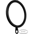 thumbnail image 2 of MERIVILLE Curtain Rings with Eyelets, Set of 28, 1.5" Inner Diameter, Fits Up to 1 1/4" Rod, Black, 2 of 2