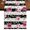 Pink, variant on Table Runners 48 Inches Long Dress Scarves, Pink Roses Farmhouse Kitchen Table Runner, Short Coffee Tablerunners, Romantic Flowers Leaves Floral Black Stripes 13x48 Inch