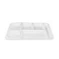 thumbnail image 1 of Binwennn Heat Imitation Porcelain Compartment Fast Food Trays Specifically Designed For School And Unit Canteens Commercial Grade Tableware round Kitchen Tables Set Plate Mat Set Christmas Dinning, 1 of 4