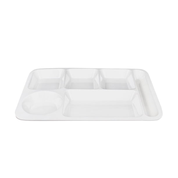 Bandejas De Comida Rápida Con Compartimento De Porcelana Imitación Calor Diseñadas Específicamente Para Comedores Escolares Y De Unidades. Vajilla De Calidad Comercial.