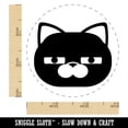 thumbnail image 2 of Round Cat Face Doubtful Self-Inking Rubber Stamp Ink Stamper - Red Ink - Small 3/4 Inch, 2 of 7