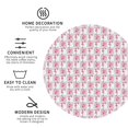 thumbnail image 3 of Lsque Flamingo On Checkered Pattern 4" Drink Coasters Set of 4, PVC Leather Absorbent Coasters, Table Coaster Set Decorative Coffee Cup Coasters Housewarming Gift -Round Shape, 3 of 6