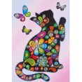 thumbnail image 1 of Cuadros Decorativos Conjunto de imágenes de diamantes de imitación 5D para decoración del Likrtyny hogar dibujo de gatito gato Color Digital Local especial hecho a mano creativo, 1 of 9