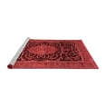 thumbnail image 2 of Ahgly Company Machine Washable Indoor Square Medallion Red Traditional Area Rugs, 8' Square, 2 of 4