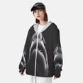 thumbnail image 3 of Fotbe Black And White Shark Chaqueta con Protección Solar UPF 50+ para Hombre y Mujer, Camisa con Capucha y Bolsillos-Medium, 3 of 7