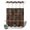 Brown, variant on No Hook Shower Curtain, Japanese Style Shower Curtains for Bathroom with See Through Top Window, Farmhouse Brown Cat House Trees Flowers Waterproof & Washable Bath Curtain Long 72"x78"