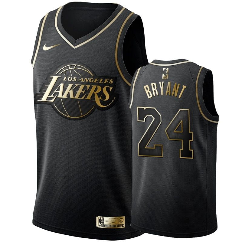 Los Angeles Lakers 24 Bryant Black Gold 2021 NBA Jamaica Ubuy