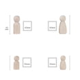 thumbnail image 5 of FVDPWYE 36Pcs Unfinished Wood Peg Doll Bodies, Wooden People Figurines, Angel Peg Dolls,, 5 of 9