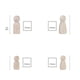 thumbnail image 5 of Paquete de 48 Muñecos con Clavijas de Sin Terminar, Formas de Personas con Clavijas Familiares, Cuerpos de , de , para Pin BLESIY Muñecas de madera, 5 of 8