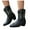 Black, variant on Womens Wide Mid Calf Cowboy Riding Boots Size Zipper Casual Leather Pointed Toe Cowgirl Dress Short Boots