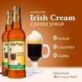 thumbnail image 2 of Jordan's Skinny Syrups Sugar Free Coffee Syrup, Irish Cream Flavor Drink Mix, Zero Calorie Flavoring for Lattes, Protein Shake, Food & More, Gluten Free, Keto Friendly, 25.4 Fl Oz, 2 Pack, 2 of 5