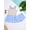 Blue, variant on TiaoBug Two Pieces Bathing Suit for Child Girls Flounces Ruffled Sleevelss Swim Dress with Shorts Pool Beach Swimwear Blue 9-10