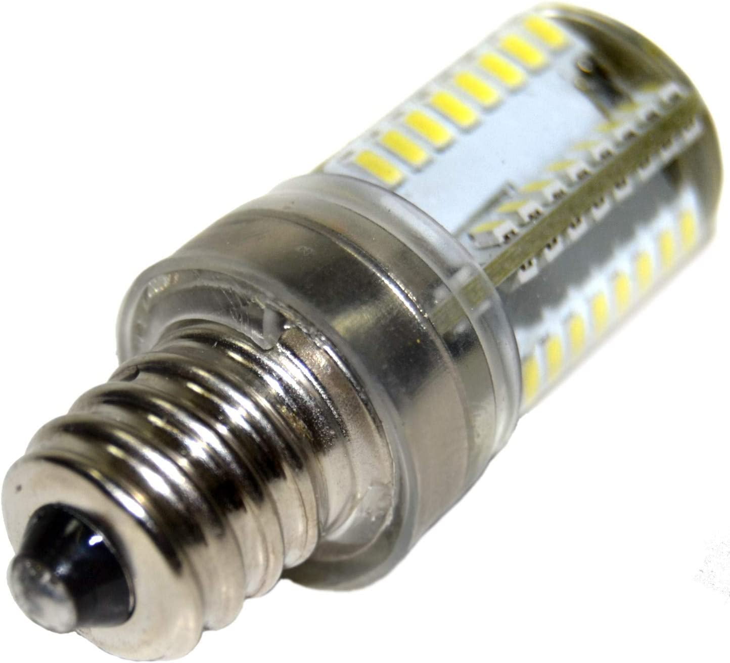 E12 Candelabra Base LED Dryer Light Bulb White for GE DBXR300EG1WS DBXR300EG2WS 