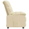 thumbnail image 2 of vidaXL Fauteuil Inclinable Tissu Crème, 2 of 5
