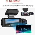 thumbnail image 3 of Estbridge Enesy Front and Rear Dash Camera Enesy & Rear Dash Cam 2025 New Enesy Dash Cam  24 Hour Night Vision & HDR  Loop Recording & Motion Detection Suitable for All Car (Front+Inside+, 3 of 7