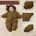 thumbnail image 6 of Juebong Baby Girls Boys Snowsuit Newborn Warm Hooded Jumpsuit Romper Fleece Puffer Coat Jacket Winter Outwear Cute Bear Outfits, 6 of 6