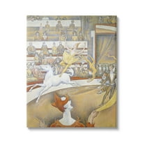Stupell Industries The Circus Classic Painting George Seurat Performance Portrait Painting Gallery Wrapped Canvas Print Wall Art, Design by one1000paintings