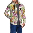 thumbnail image 2 of Naloa Butterflies2 Men’s Hoodies, Zip up Hoodie, Sweatshirts,Hoodies for Men Sizes S-3XL-Large, 2 of 5